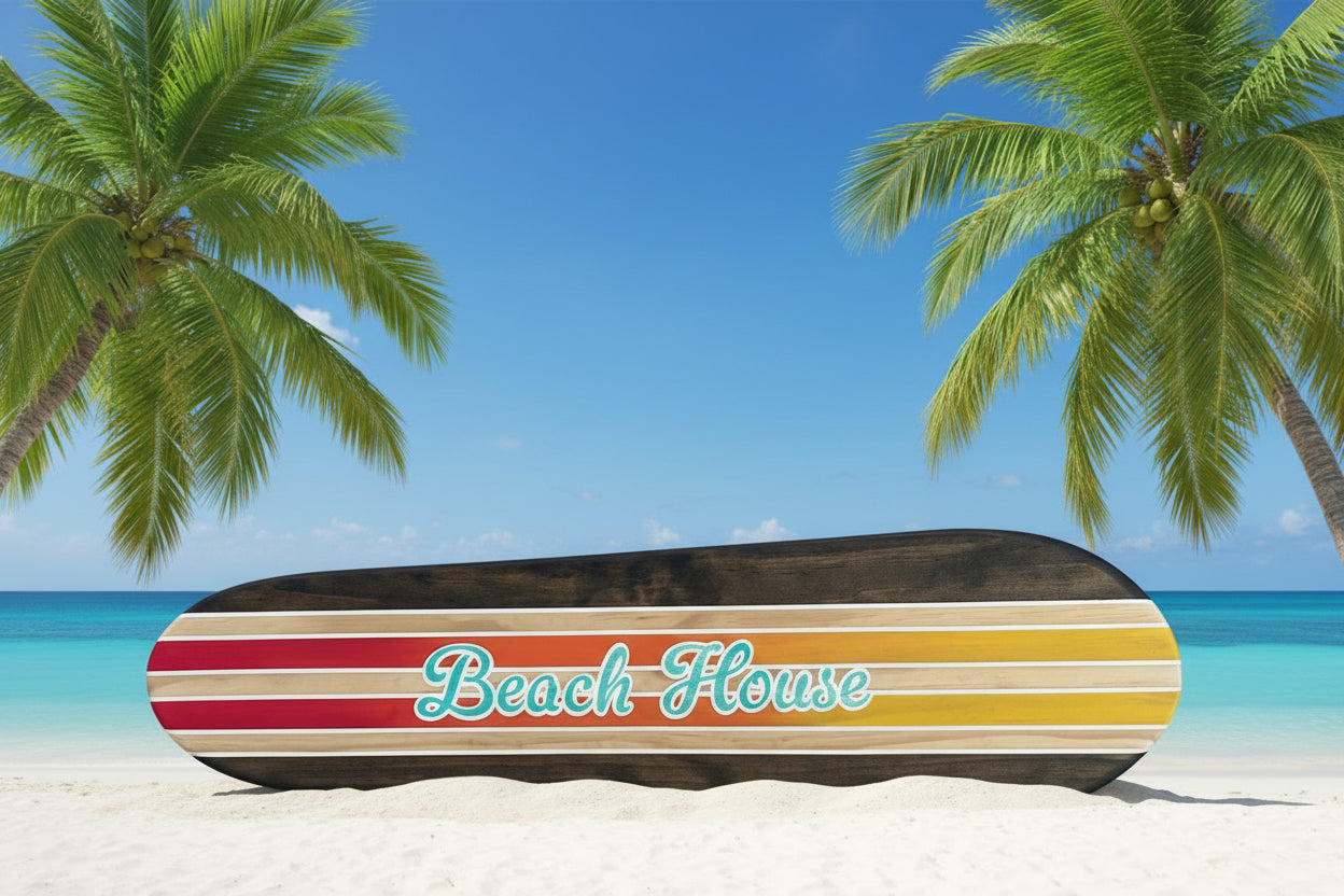 Red, Orange and Yellow Beach House