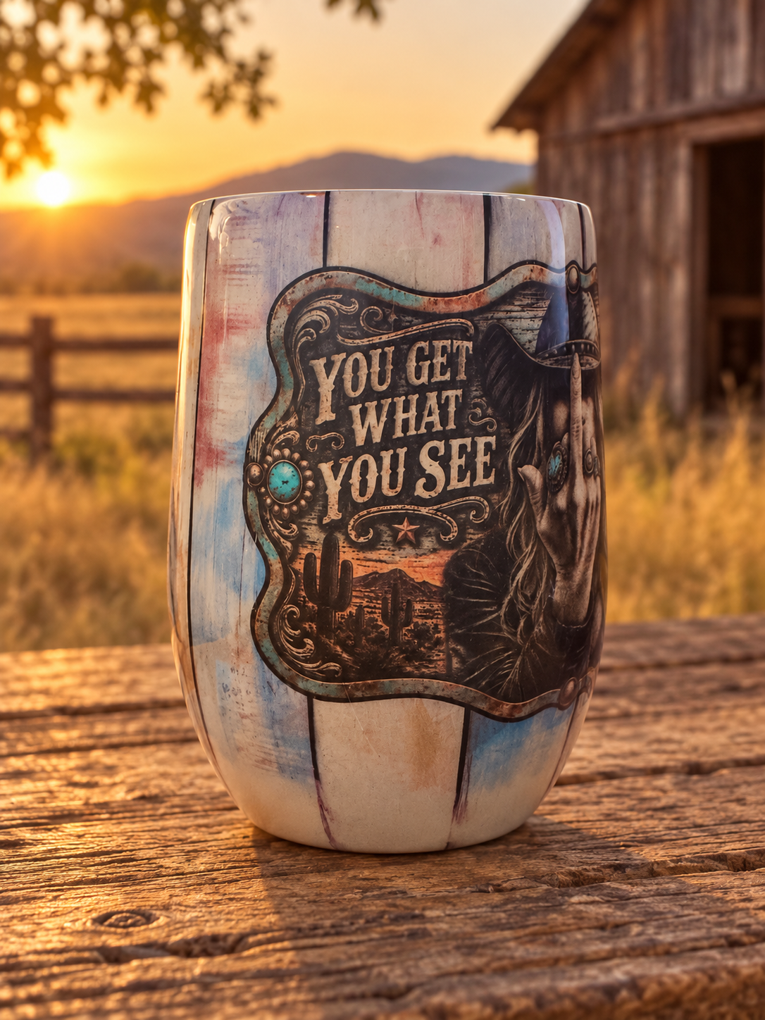 You Get What You See – Country Tumbler
