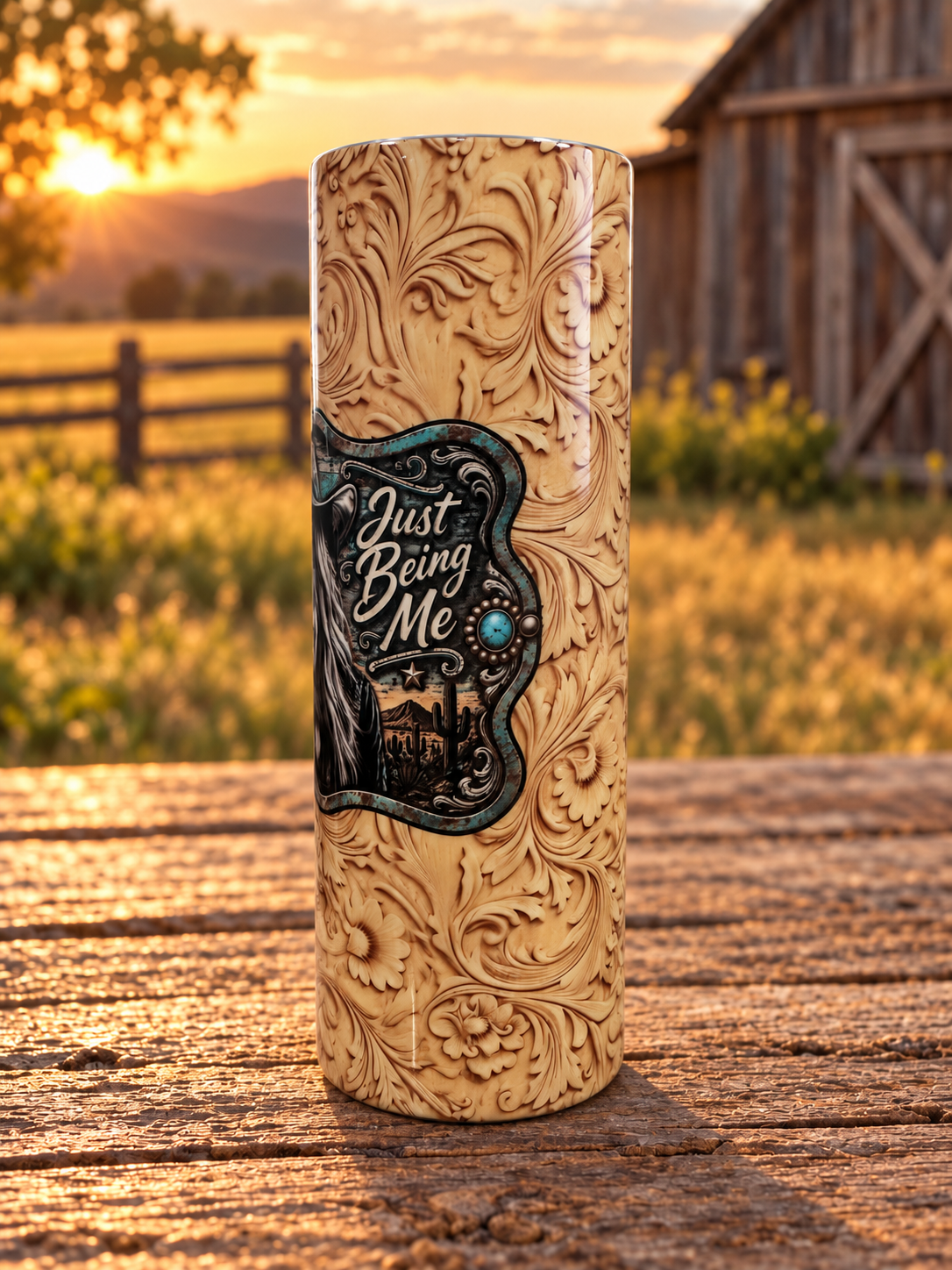 Just Being Me – Country Tumbler