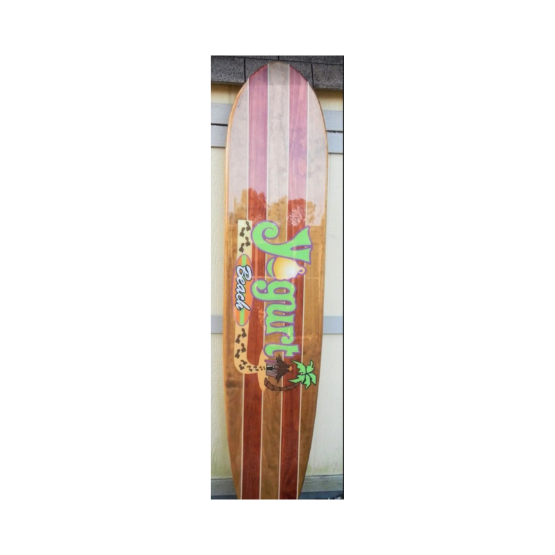 Custom Yogurt beach Longboard